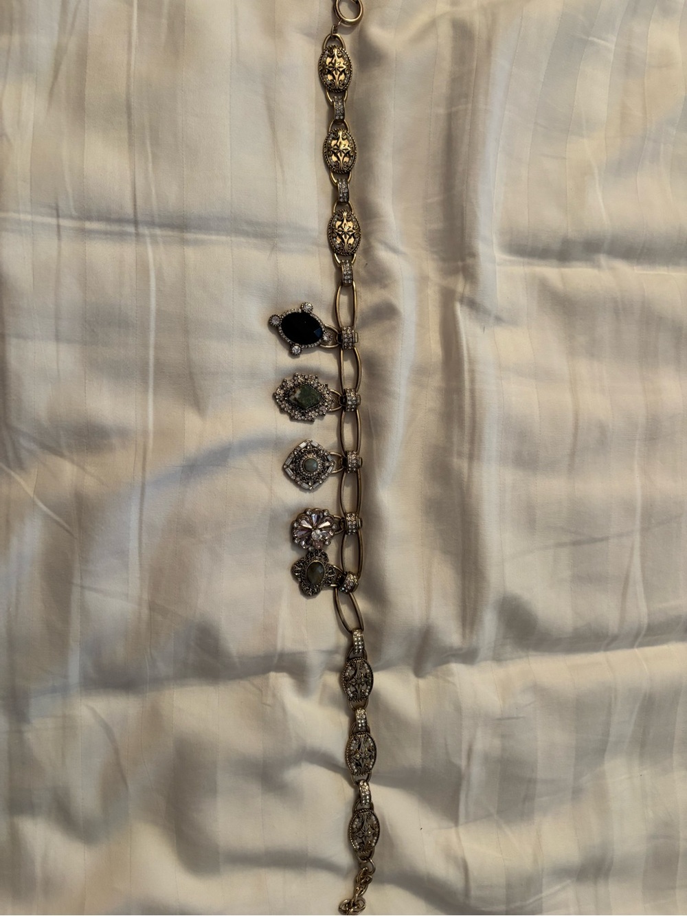 Accesorize Uk Mixed Jewels Gold Multi-Color Charm Necklace - Picture 4 of 8